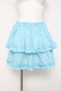 MARBLE / ギンガムチェックスカート  サックス Y-26-03-16-172-GO-SK-SZ-ZY