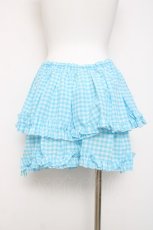 画像2: MARBLE / ギンガムチェックスカート  サックス Y-26-03-16-172-GO-SK-SZ-ZY (2)