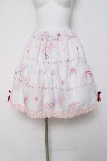 画像1: gouk / プリントスカート  シロ Y-26-03-16-174-GO-SK-SZ-ZY (1)