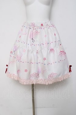 画像1: gouk / プリントスカート  シロ Y-26-03-16-174-GO-SK-SZ-ZY