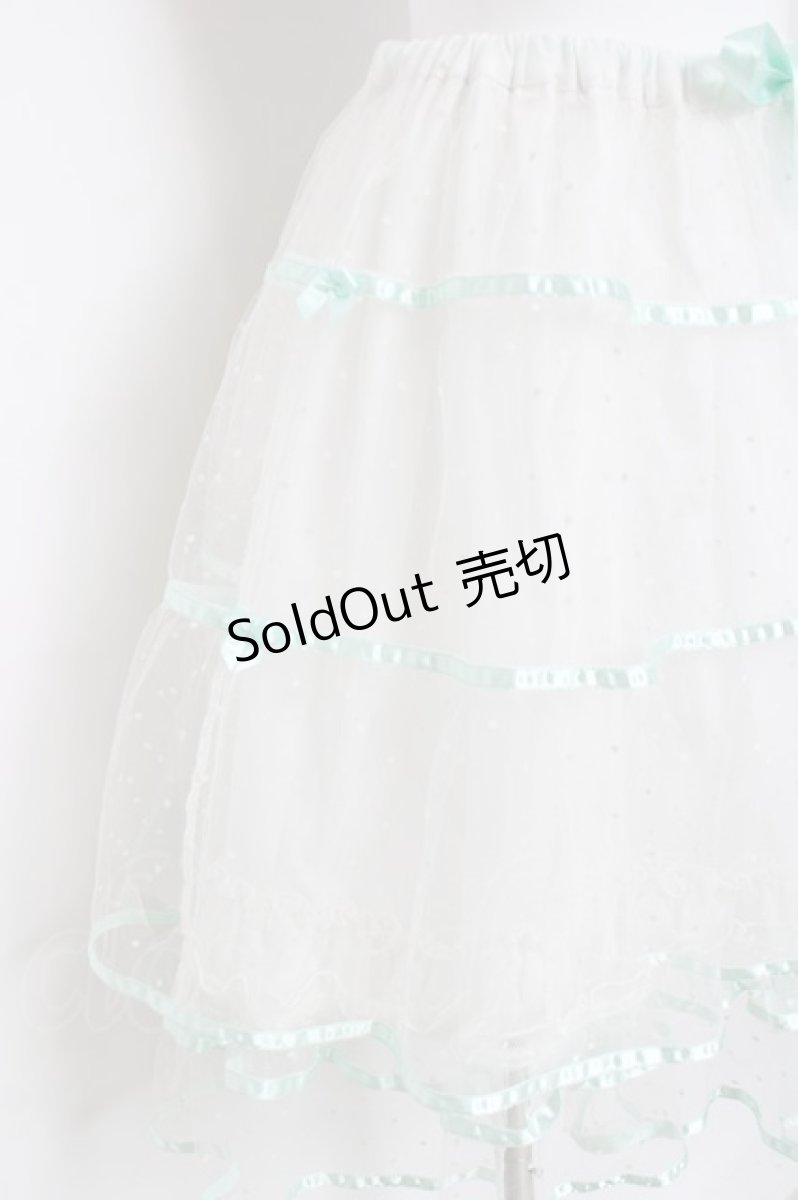 画像4: BABY, THE STARS SHINE BRIGHT / ふわふわドットチュールパニエ  ミント Y-26-03-16-175-BA-SK-AS-ZY (4)