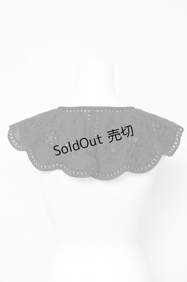 画像2: axes femme / スカラップ付け襟  黒 Y-26-03-16-025-AX-ZA-SZ-ZY (2)