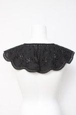 画像2: axes femme / スカラップ付け襟  黒 Y-26-03-16-025-AX-ZA-SZ-ZY (2)