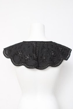 画像2: axes femme / スカラップ付け襟  黒 Y-26-03-16-025-AX-ZA-SZ-ZY