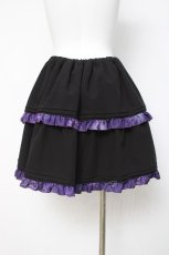 画像2: gouk / 花柄ティアードスカート  黒 Y-26-03-16-176-GO-SK-SZ-ZY (2)