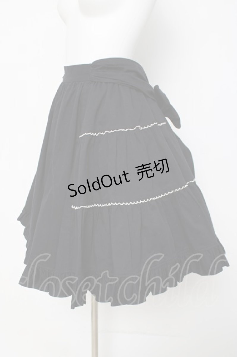 画像2: Heart E / サイドティアードバックリボンスカート  紺 Y-26-03-16-177-LO-SK-SZ-ZY (2)