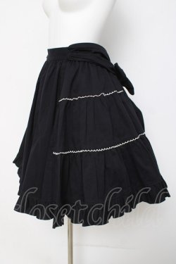 画像2: Heart E / サイドティアードバックリボンスカート  紺 Y-26-03-16-177-LO-SK-SZ-ZY