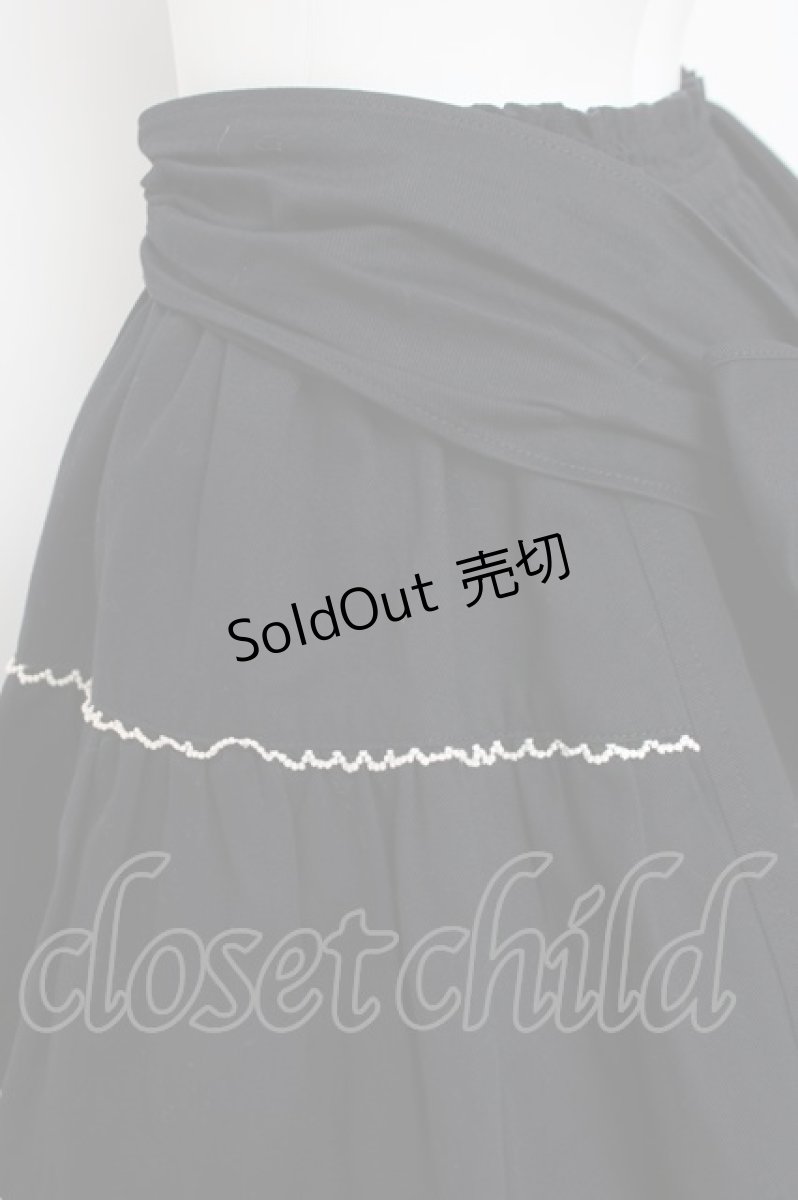 画像4: Heart E / サイドティアードバックリボンスカート  紺 Y-26-03-16-177-LO-SK-SZ-ZY (4)