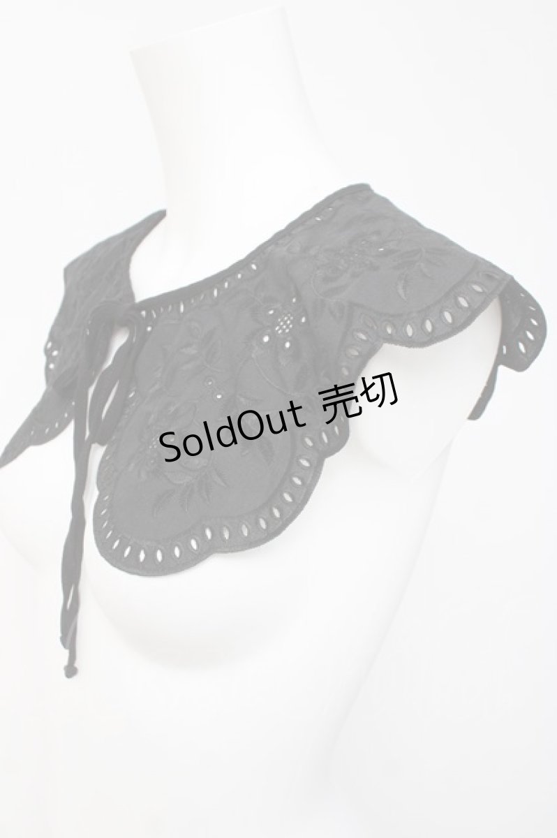 画像3: axes femme / スカラップ付け襟  黒 Y-26-03-16-025-AX-ZA-SZ-ZY (3)