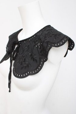 画像3: axes femme / スカラップ付け襟  黒 Y-26-03-16-025-AX-ZA-SZ-ZY