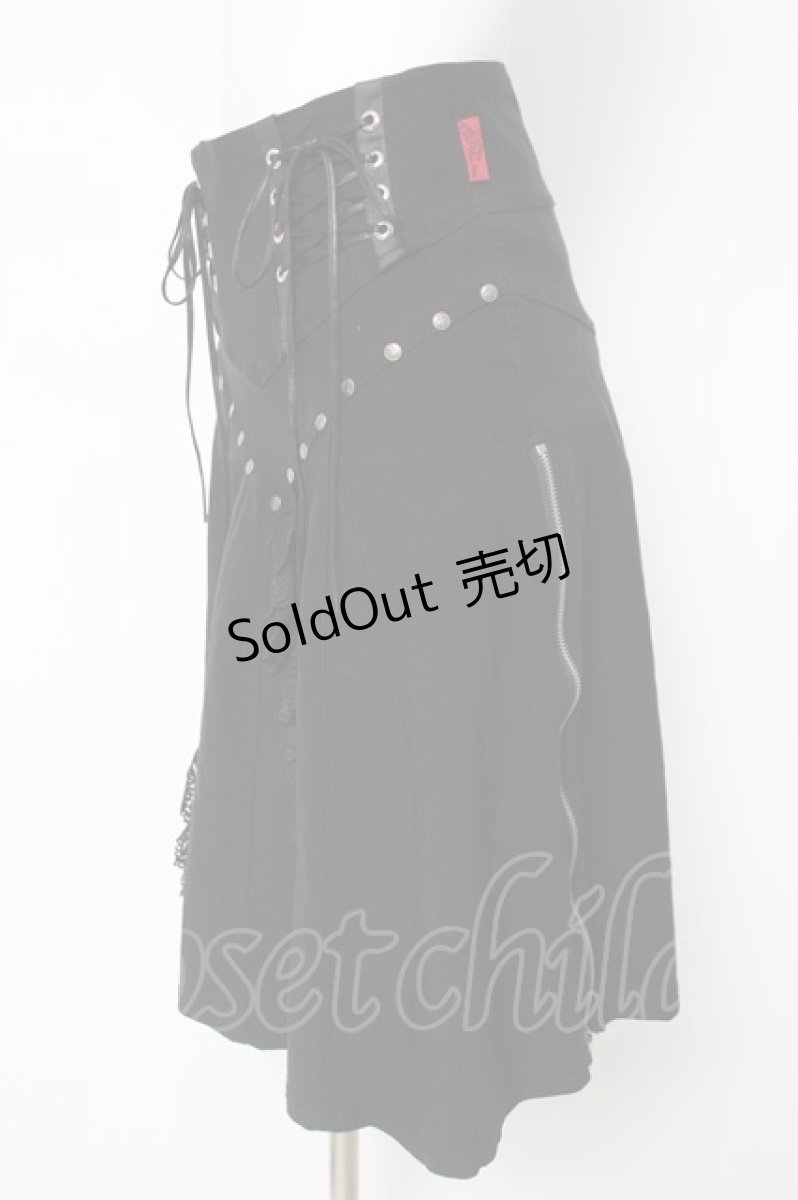 画像2: Ozz On / スピンドルスカート  黒 Y-26-03-16-179-OO-SK-SZ-ZY (2)