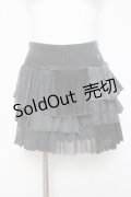HYSTERIC GLAMOUR / 異素材フリルスカート F グレー Y-26-03-16-180-PU-SK-SZ-ZY