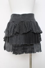 画像3: HYSTERIC GLAMOUR / 異素材フリルスカート F グレー Y-26-03-16-180-PU-SK-SZ-ZY (3)
