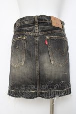 画像3: HYSTERIC GLAMOUR / ダメージ加工入りデニムスカート S 黒 Y-26-03-16-181-PU-SK-SZ-ZY (3)