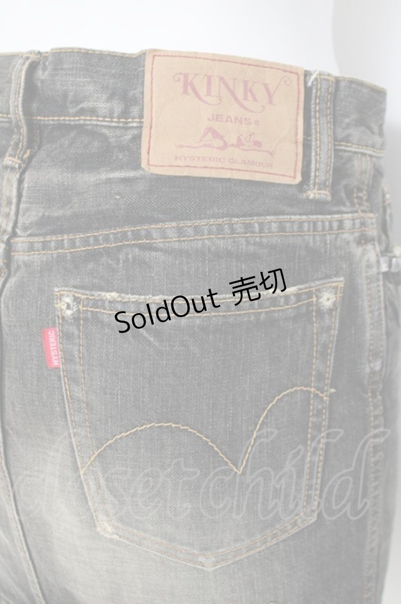 画像4: HYSTERIC GLAMOUR / ダメージ加工入りデニムスカート S 黒 Y-26-03-16-181-PU-SK-SZ-ZY (4)