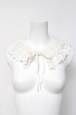 画像1: axes femme / 綿レース使い付け襟  生成り Y-26-03-16-026-AX-ZA-SZ-ZY (1)