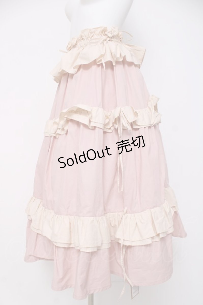 画像2: pain / フリルロングスカート F ピンク Y-26-03-16-183-LO-SK-SZ-ZY (2)