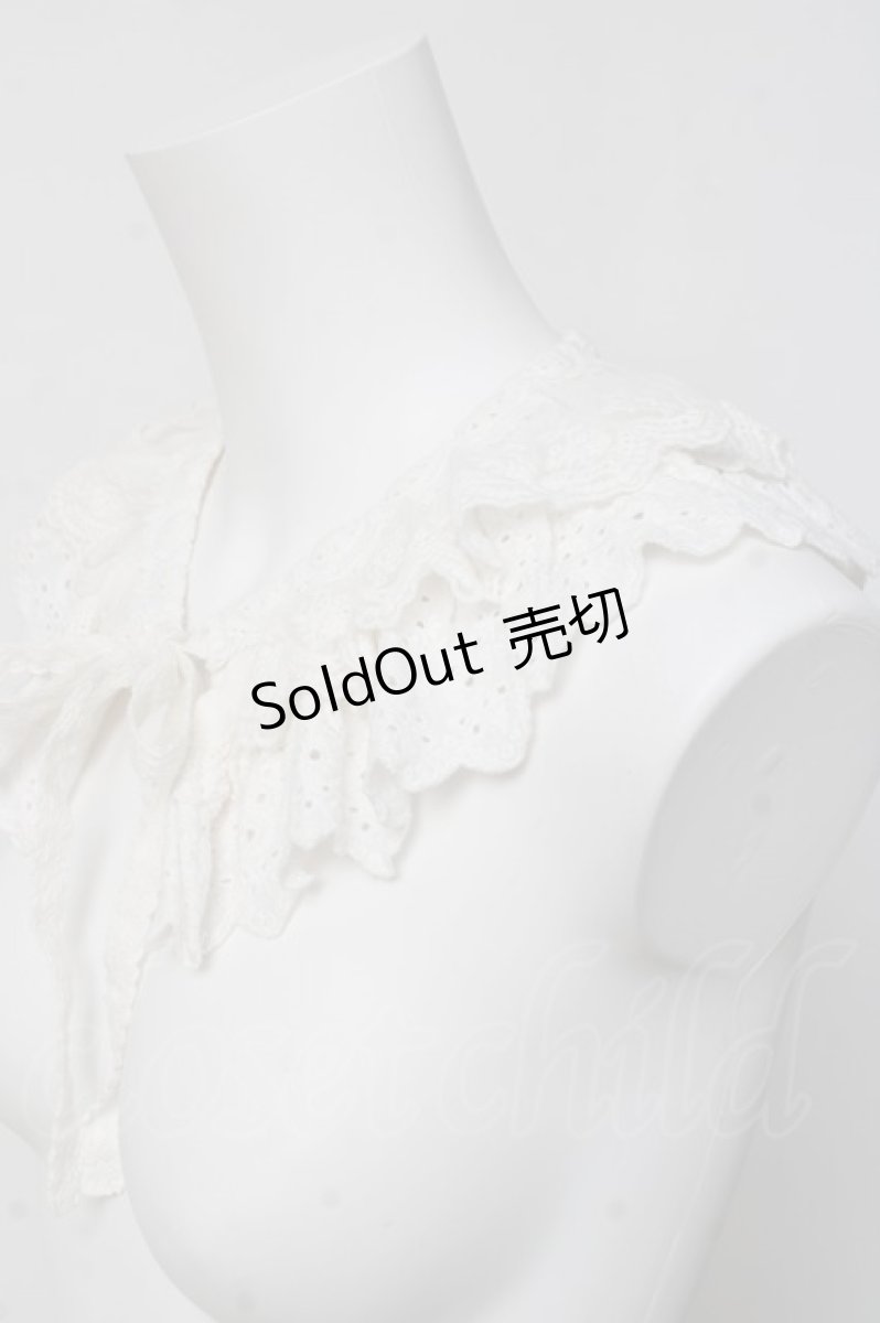 画像2: axes femme / 綿レース使い付け襟  生成り Y-26-03-16-026-AX-ZA-SZ-ZY (2)