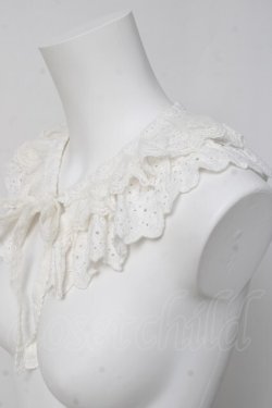 画像2: axes femme / 綿レース使い付け襟  生成り Y-26-03-16-026-AX-ZA-SZ-ZY