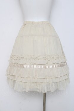 画像2: Emily Temple cute / ラメストライプフリルスカート  アイボリー Y-26-03-16-184-ET-SK-SZ-ZY