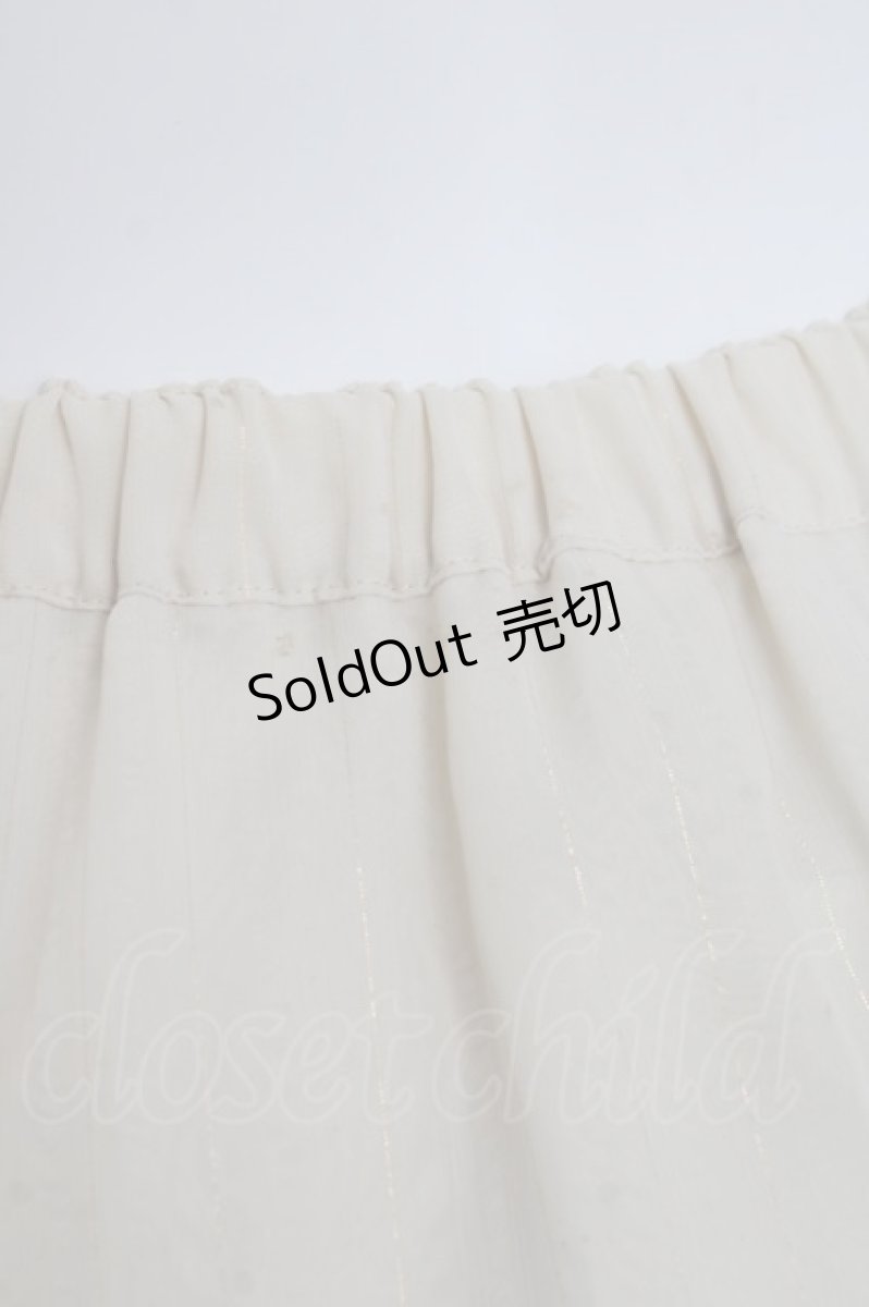 画像3: Emily Temple cute / ラメストライプフリルスカート  アイボリー Y-26-03-16-184-ET-SK-SZ-ZY (3)