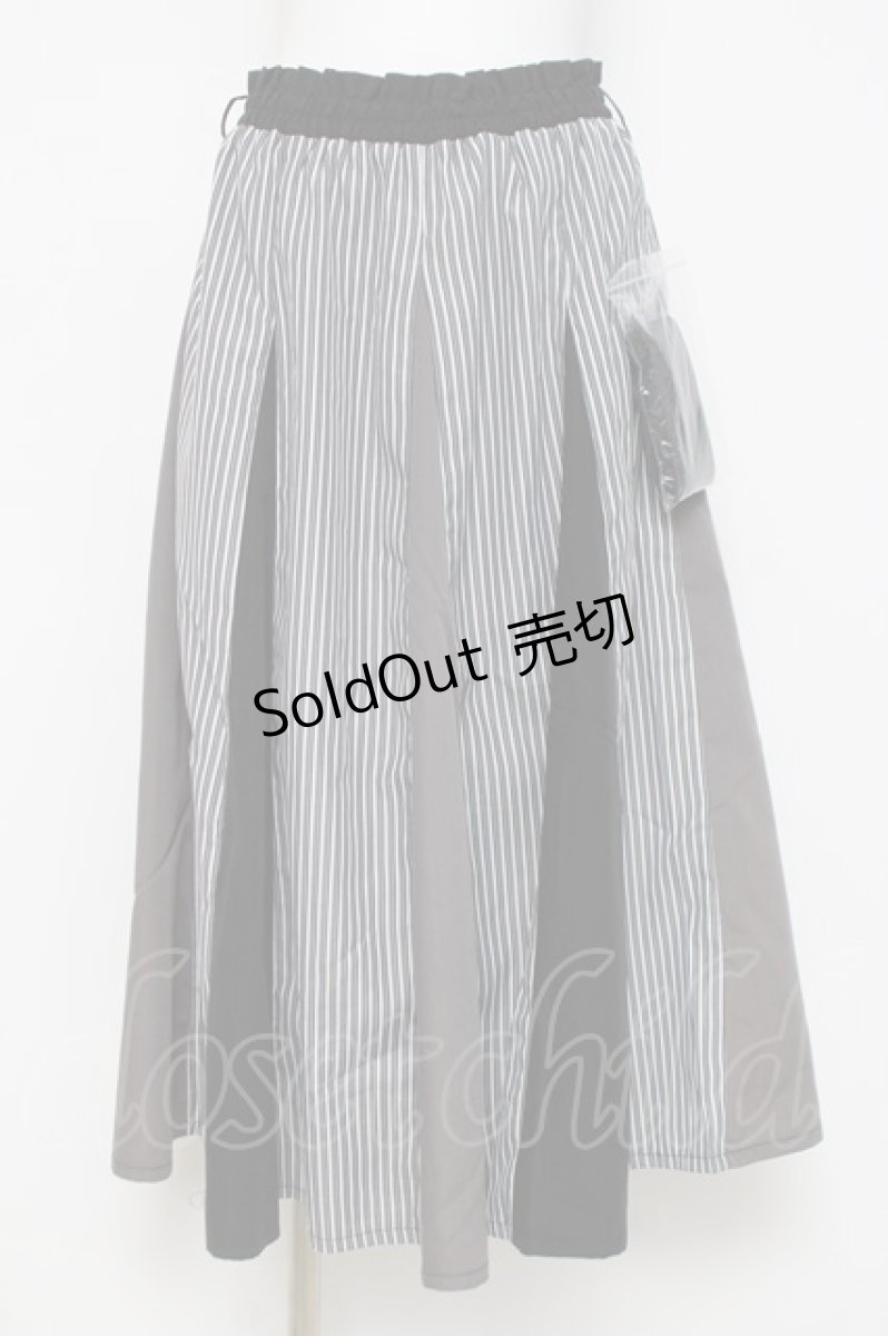 画像1: axes femme / 切替ロングフレアスカート F 黒 Y-26-03-16-185-AX-SK-SZ-ZY (1)