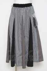 画像1: axes femme / 切替ロングフレアスカート F 黒 Y-26-03-16-185-AX-SK-SZ-ZY (1)