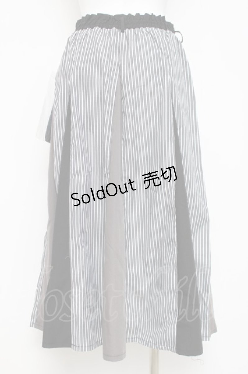 画像2: axes femme / 切替ロングフレアスカート F 黒 Y-26-03-16-185-AX-SK-SZ-ZY (2)