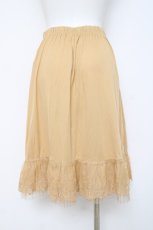 画像2: axes femme / レース×プリーツペチスカート F イエロー Y-26-03-16-186-AX-SK-SZ-ZI (2)