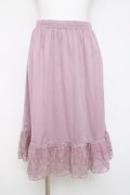 axes femme / レース重ねペチスカート M ピンク Y-26-03-16-187-AX-SK-SZ-ZY