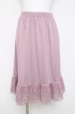 画像1: axes femme / レース重ねペチスカート M ピンク Y-26-03-16-187-AX-SK-SZ-ZS (1)
