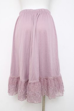 画像2: axes femme / レース重ねペチスカート M ピンク Y-26-03-16-187-AX-SK-SZ-ZY