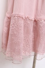 画像3: axes femme / 繊細レースミディ丈ペチスカート M ピンク Y-26-03-16-188-AX-SK-SZ-ZY (3)