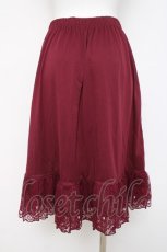 画像2: axes femme / レース重ねペチスカート M ワイン Y-26-03-16-189-AX-SK-SZ-ZY (2)