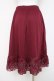 画像2: axes femme / レース重ねペチスカート M ワイン Y-26-03-16-189-AX-SK-SZ-ZY (2)