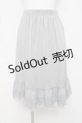 axes femme / レース重ねペチスカート M グレー Y-26-03-16-190-AX-SK-SZ-ZY
