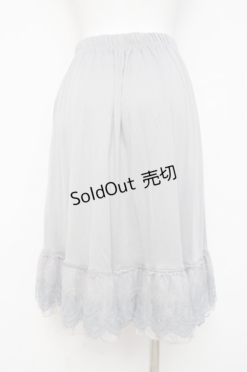 画像2: axes femme / レース重ねペチスカート M グレー Y-26-03-16-190-AX-SK-SZ-ZY (2)