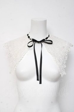 画像1: axes femme POETIQUE / ローズレースつけ襟  白 Y-26-03-16-027-AX-ZA-SZ-ZY