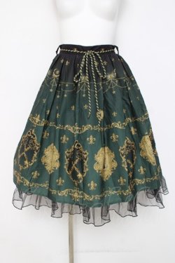 画像1: axes femme kawaii / 鍵柄スカート M グリーン Y-26-03-16-192-AX-SK-SZ-ZY