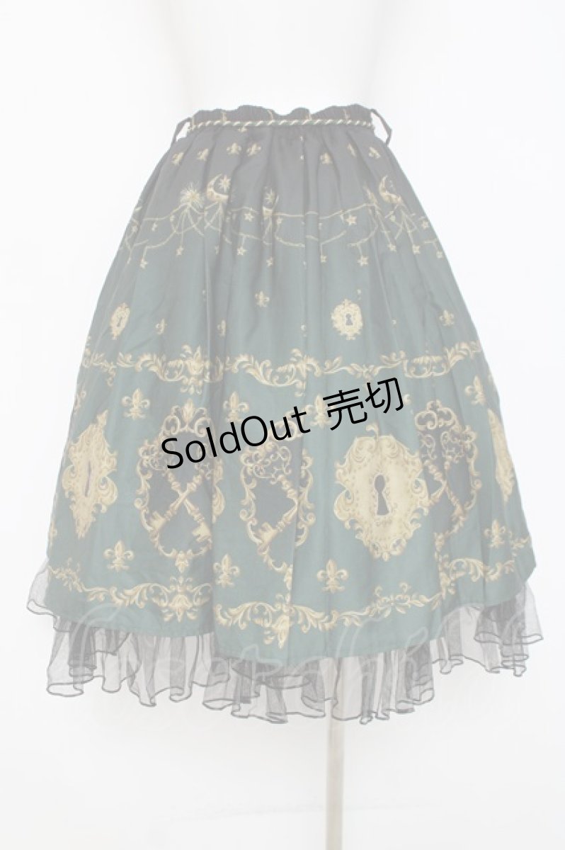 画像2: axes femme kawaii / 鍵柄スカート M グリーン Y-26-03-16-192-AX-SK-SZ-ZY (2)