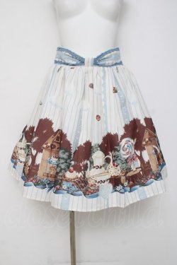 画像1: axes femme kawaii / スウィーツベアスカート M オフシロ Y-26-03-16-195-AX-SK-SZ-ZY