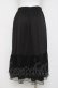 画像2: axes femme / 繊細レースミディ丈ペチスカート M 黒 Y-26-03-16-200-AX-SK-SZ-ZY (2)