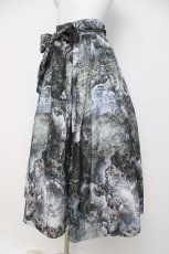 画像2: axes femme NOSTALGIE / 天使柄ジャガードロングスカート F グレー系 Y-26-03-16-201-AX-SK-SZ-ZS (2)