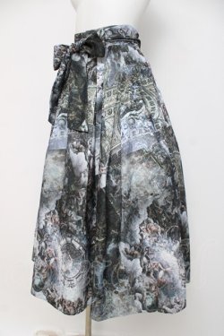 画像2: axes femme NOSTALGIE / 天使柄ジャガードロングスカート F グレー系 Y-26-03-16-201-AX-SK-SZ-ZY