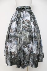 画像3: axes femme NOSTALGIE / 天使柄ジャガードロングスカート F グレー系 Y-26-03-16-201-AX-SK-SZ-ZS (3)