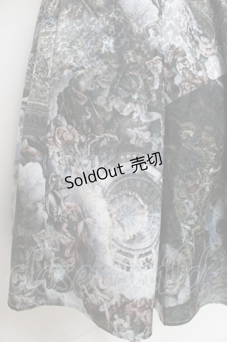 画像4: axes femme NOSTALGIE / 天使柄ジャガードロングスカート F グレー系 Y-26-03-16-201-AX-SK-SZ-ZS (4)