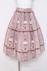 画像1: axes femme kawaii / お菓子柄スカート M ピンク Y-26-03-16-202-AX-SK-SZ-ZY (1)