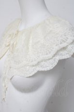 画像2: m petit by misako / AMレース付け襟  白 Y-26-03-16-028-LO-ZA-SZ-ZY (2)