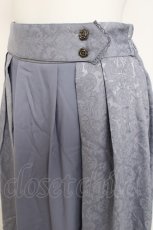 画像3: axes femme / ジャカード切替スカート F ブルー Y-26-03-16-209-AX-SK-SZ-ZI (3)