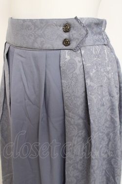 画像3: axes femme / ジャカード切替スカート F ブルー Y-26-03-16-209-AX-SK-SZ-ZY